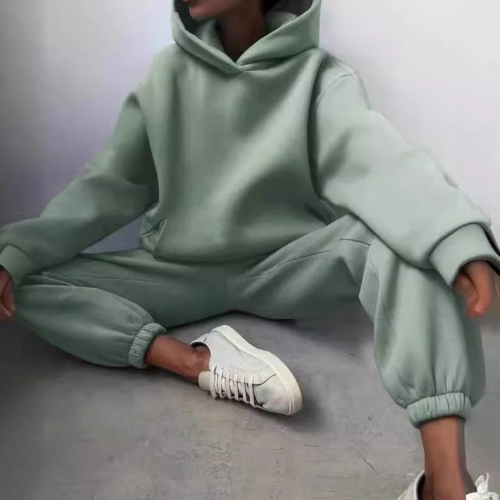 Femme Cozy Oversized Hoodie og Joggingdragt Sæt Stilla