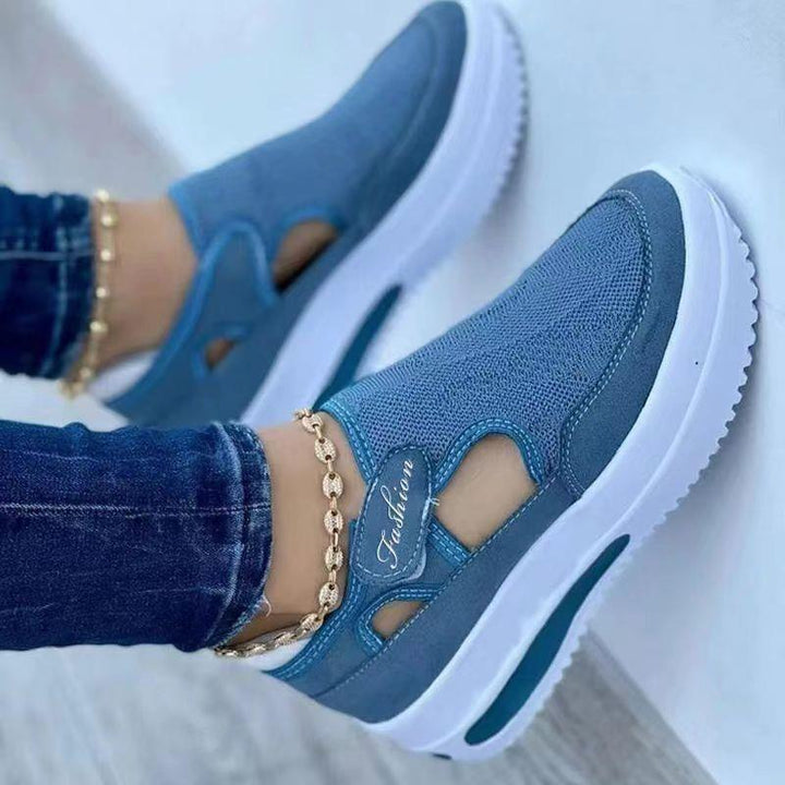 Dame Slip-On Sneakers med åndbar mesh-overflade og komfortabelt såleprofil Stilla