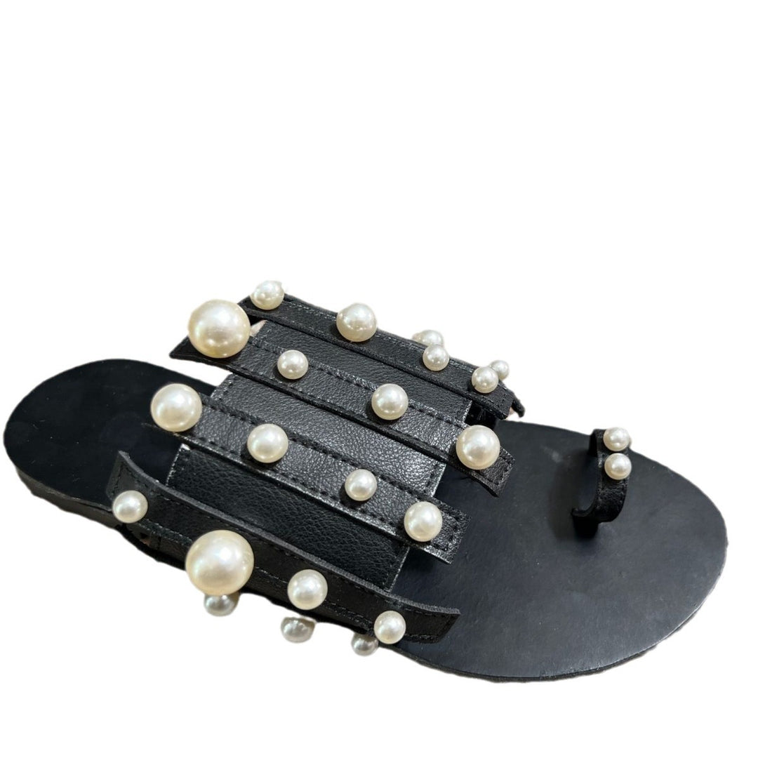 Dame Perlespil Sandaler med moderne dekordesign Stilla