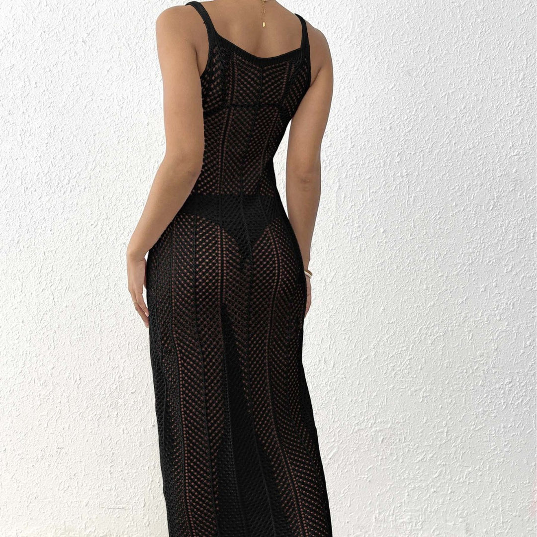 Femme Mesh Strand Dække-Kjole Stilla