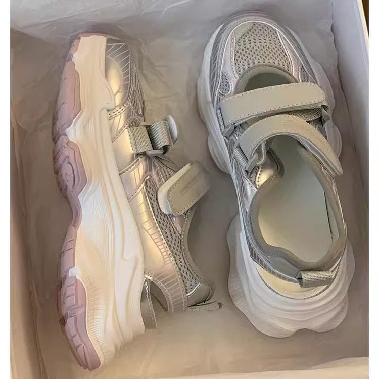 Dame moderne sneakers med innovativ dæmpningsteknologi og justerbare velcro-lukninger Stilla