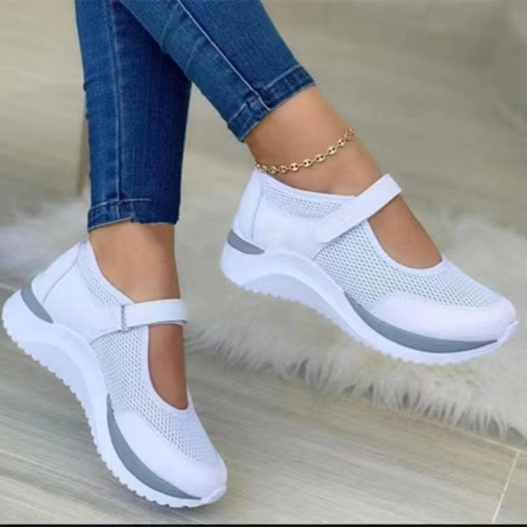 Dame Mode Slip-On Sneakers med åndbart mesh-overmateriale og skridsikker sål Stilla