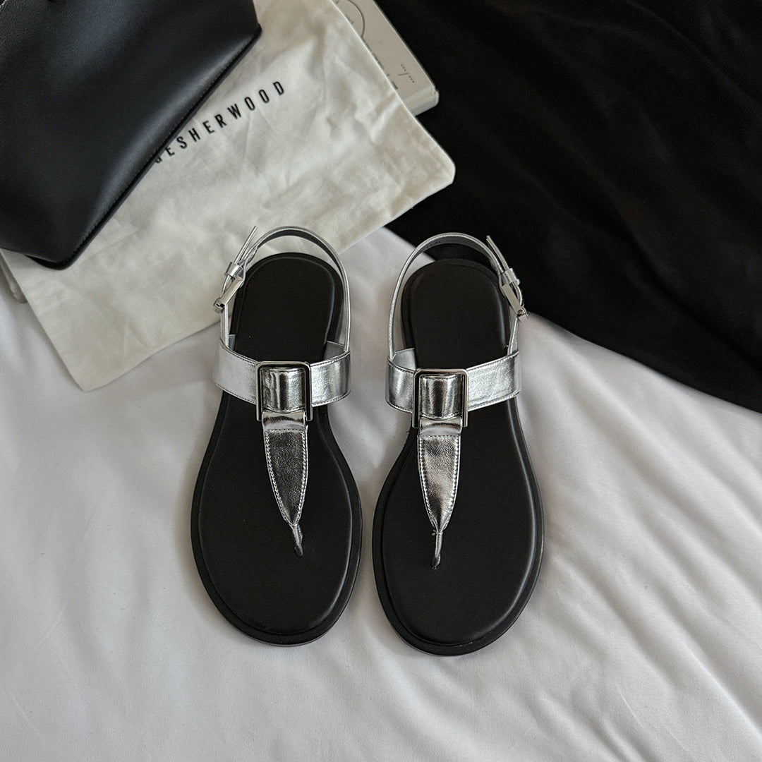 Femme Elegante Justerbare Tå Sandaler Stilla