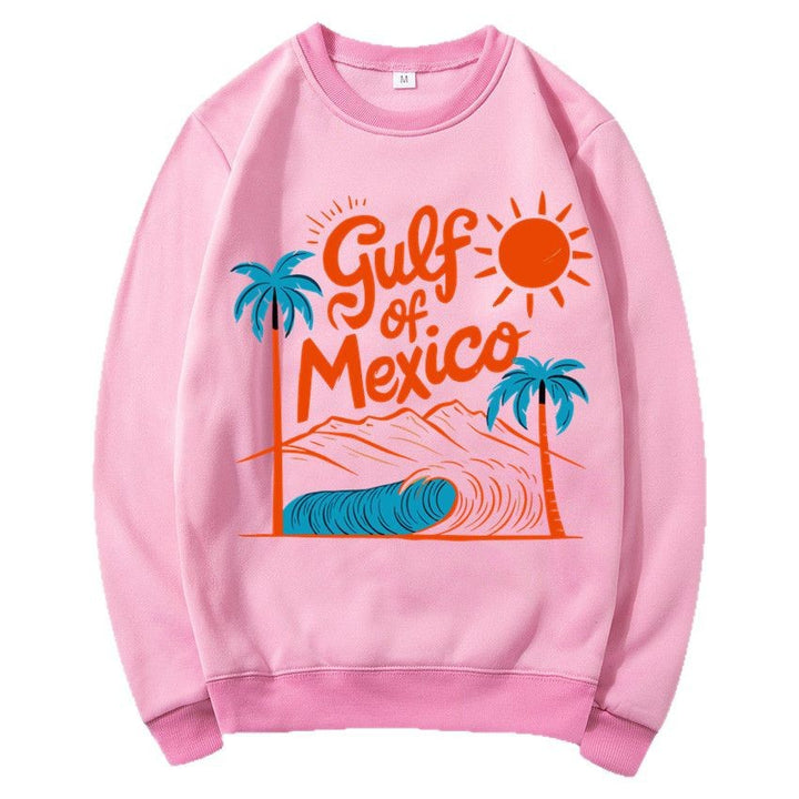 Kvinders sweatshirt med maritimt grafisk design og afslappet snit Stilla
