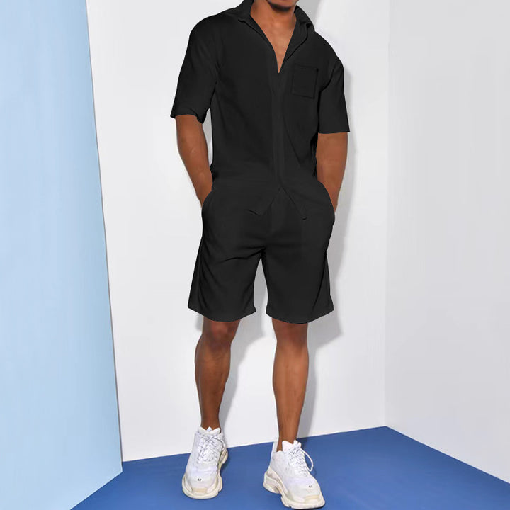 Herren moderigtige overall med praktiske lommer og sporty flair Stilla