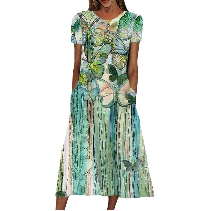 Dame Blomsterprint Maxikjole Stilla