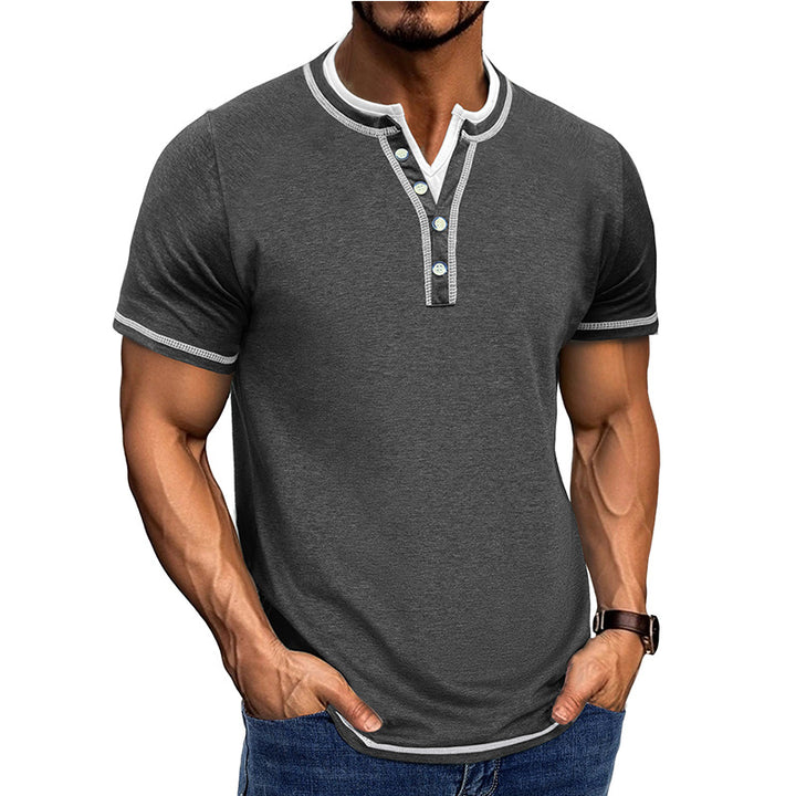 Herrer Poloshirt med knaplukning Stilla