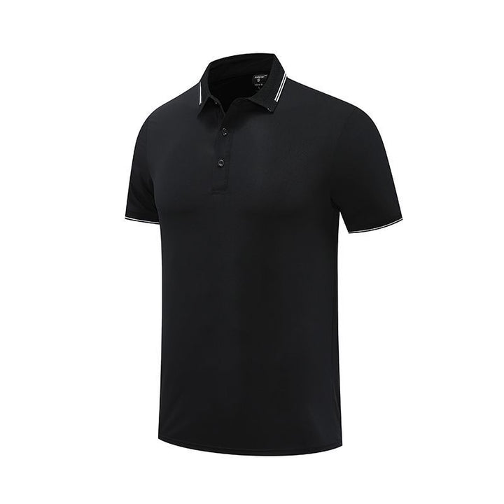 Herrer Elegant kortærmet polo med åndbare egenskaber og moderne krave Stilla