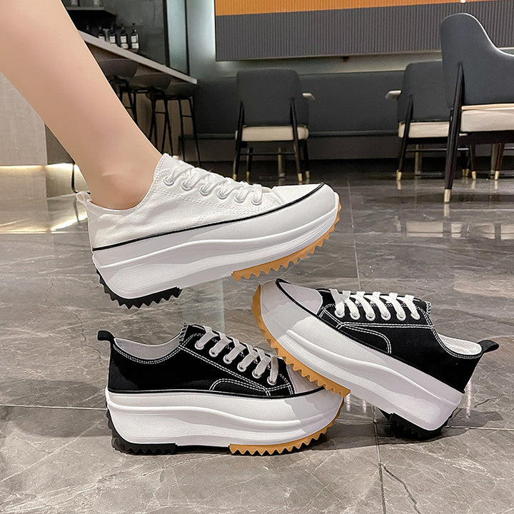 Dame Sneakers med dämpende plateau-sål og robust overdel Stilla