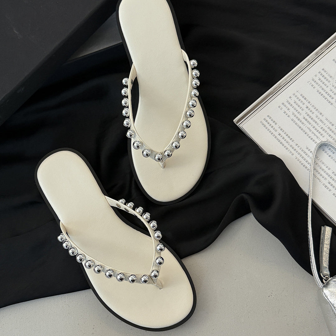 Femme Stilfulde Dekorative Flip-Flops Stilla