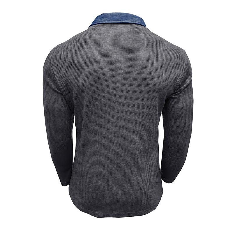 Herrer langærmet polo T-shirt Stilla
