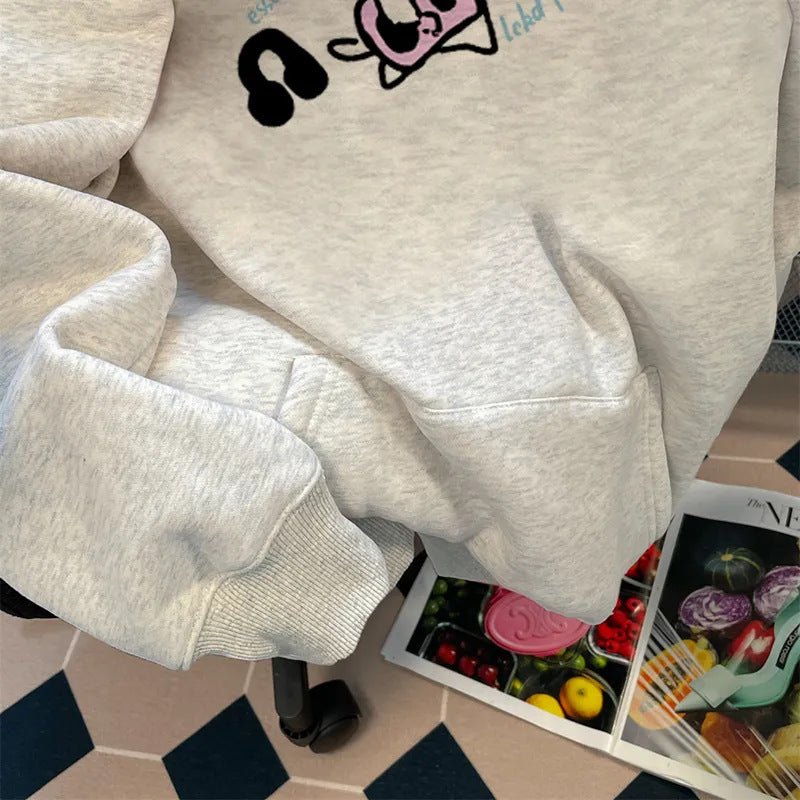 Kvinders hoodie med unikt dyremotiv Stilla