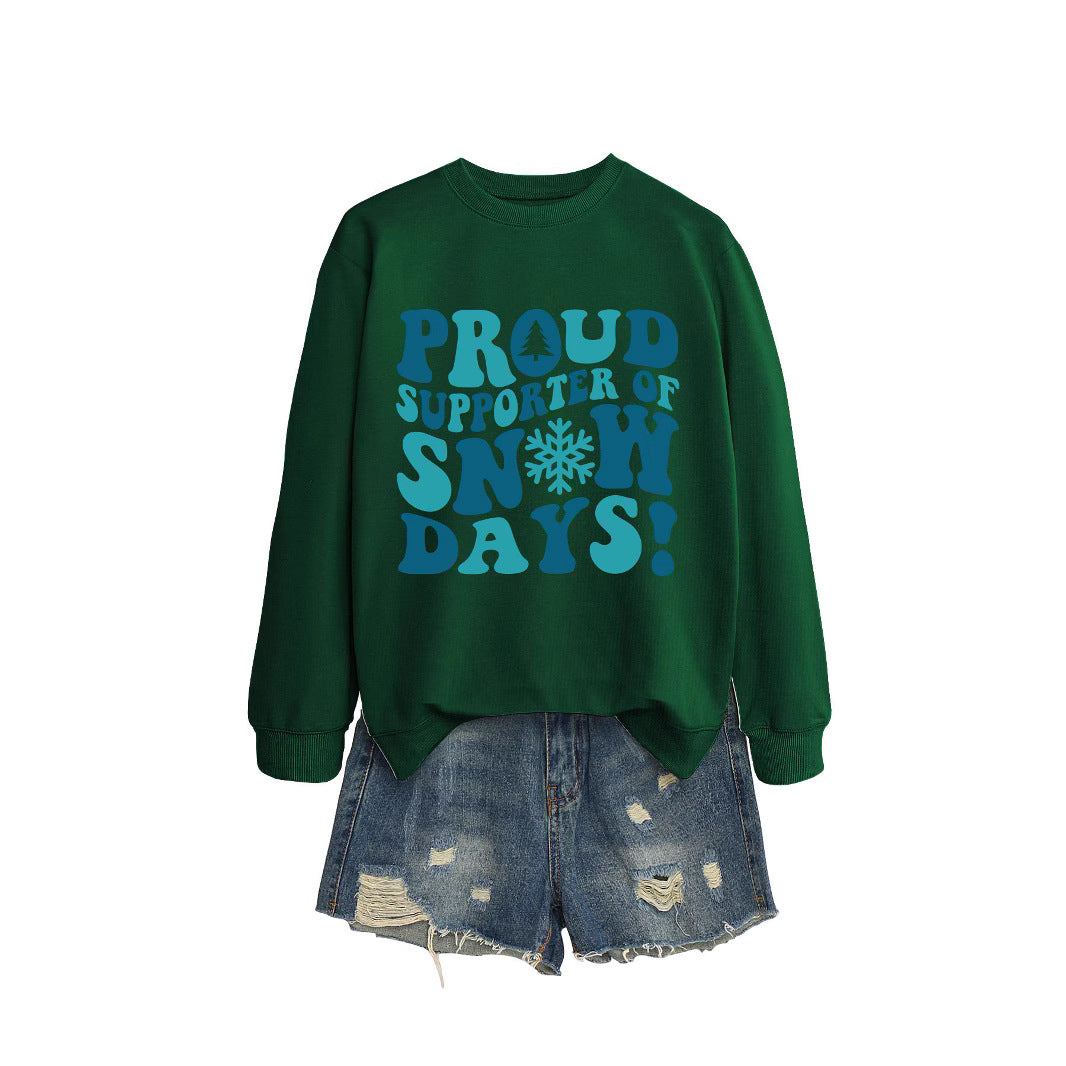 Kvinders sweatshirt med kreativt print og afslappet snit Stilla