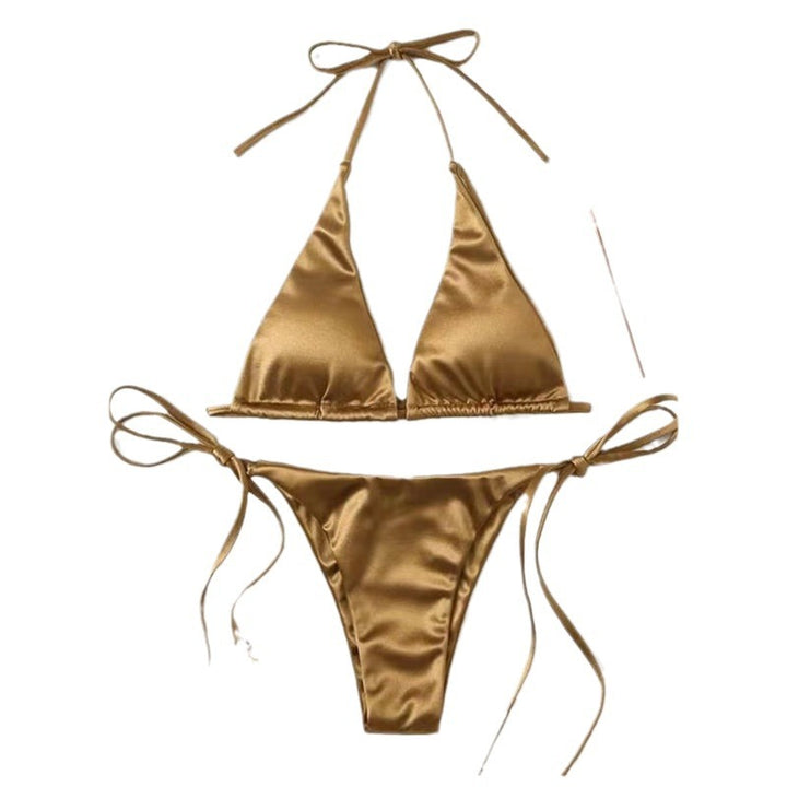 Dame Triangel-Bikini-sæt med justerbare stropper og elegant højt snit Stilla