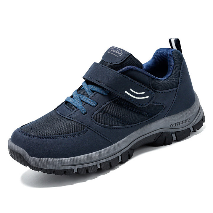 Herre outdoor sneakers med skridsikker sål og justerbar velcro Stilla