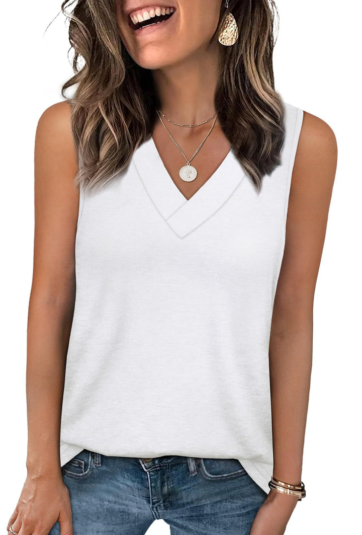 Dame Relaxed Fit V-Udskæring Tanktop Stilla