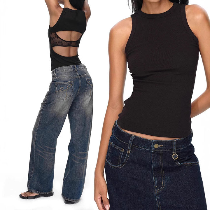 Dame ærmeløst Crop-Top Stilla