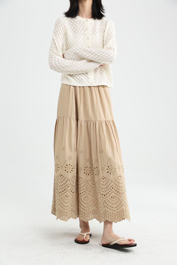 Femme Luftig Blomster-Solblomst Skirt Stilla