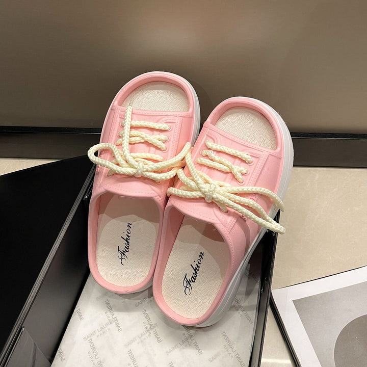 Dame Sportsandaler med moderne snøredesign Stilla
