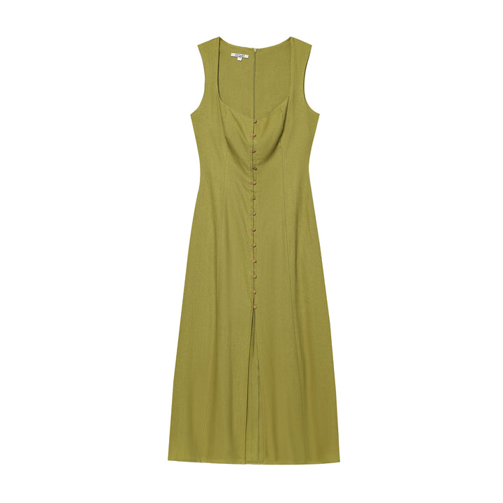 Femme Knopf-Up Midi Kjole Stilla
