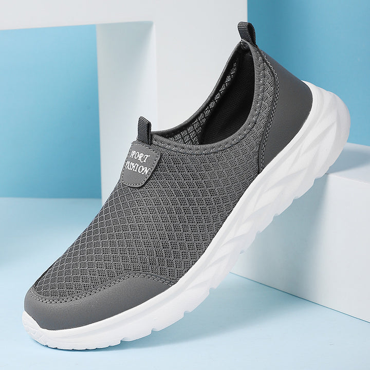 Herrer Slip-On Sportsneaker med åndbart mesh-design Stilla
