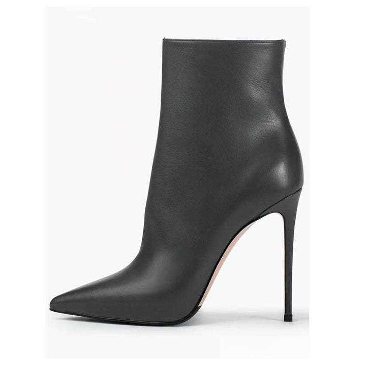 Femme Spids-Toen Stiletto Støvler med skulptureret hældesign Stilla