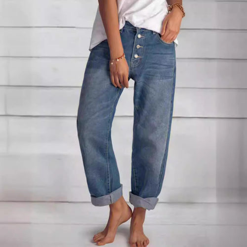 Dame High-Waist Relaxed Fit Denim Jeans Stilla