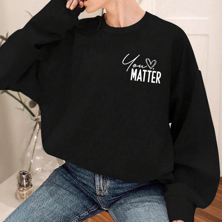 Kvinders sweatshirt med inspirerende design og afslappet pasform Stilla