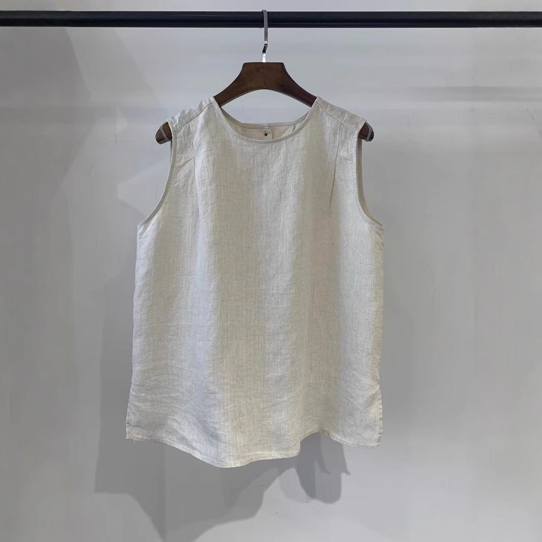 Femme Let linned ærmeløst top Stilla