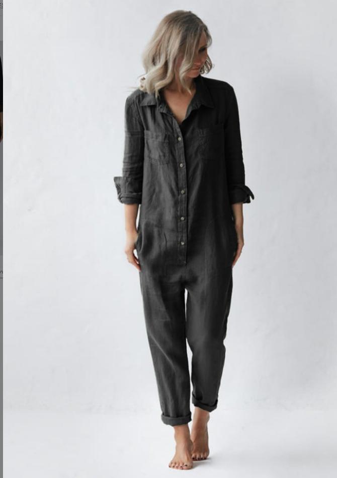 Dame Komfortabel Casual Overall Stilla