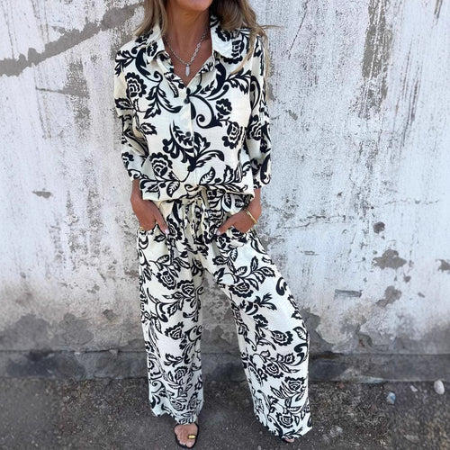 Dame Let sommer-jumpsuit med blomster mønster Stilla