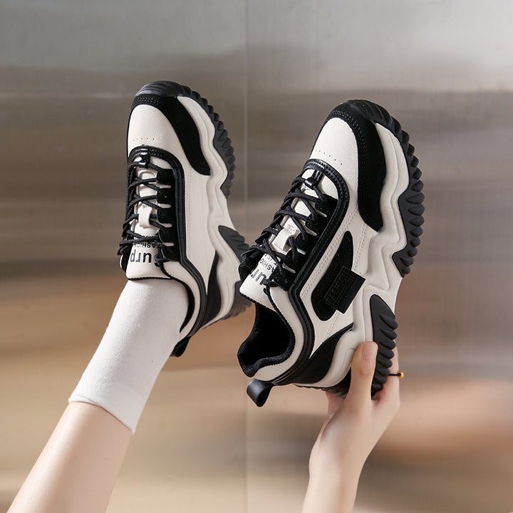 Dame Sporty Chunky Sneakers med åndbart overmateriale og skridsikker sål Stilla