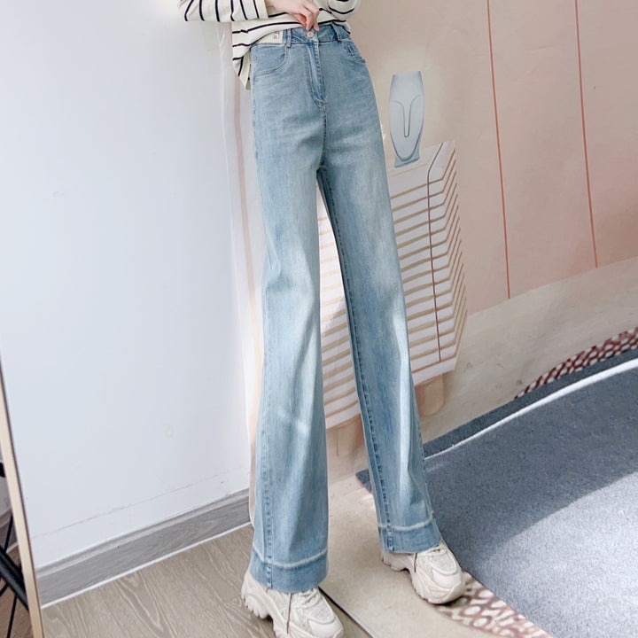 Damer Løst skåret jeans i vintage-stil med høj talje og elegante folder Stilla