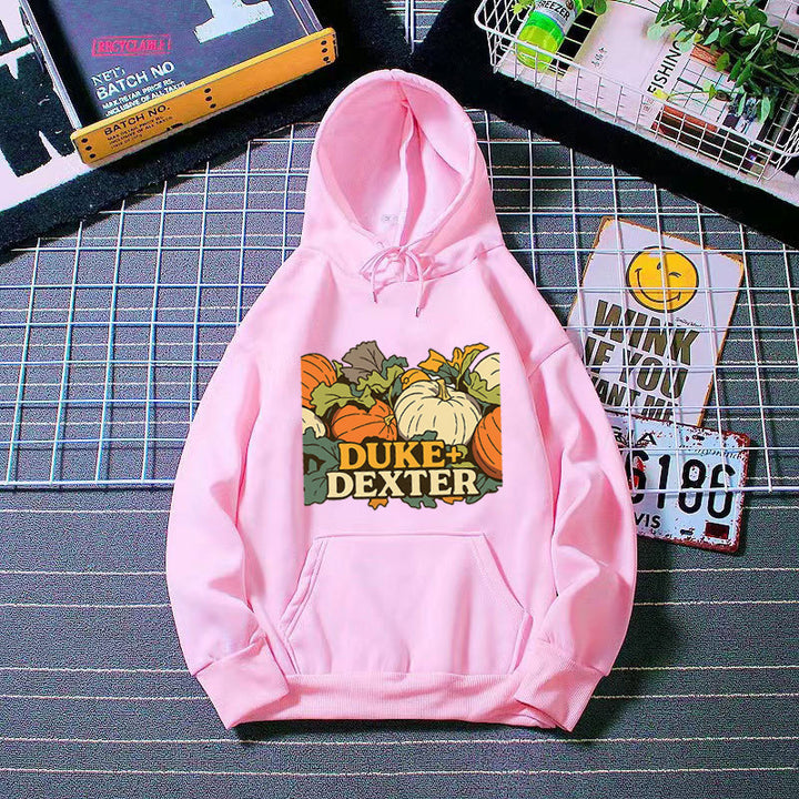 Kvinders hoodie med muntert græskar motiv Skovae