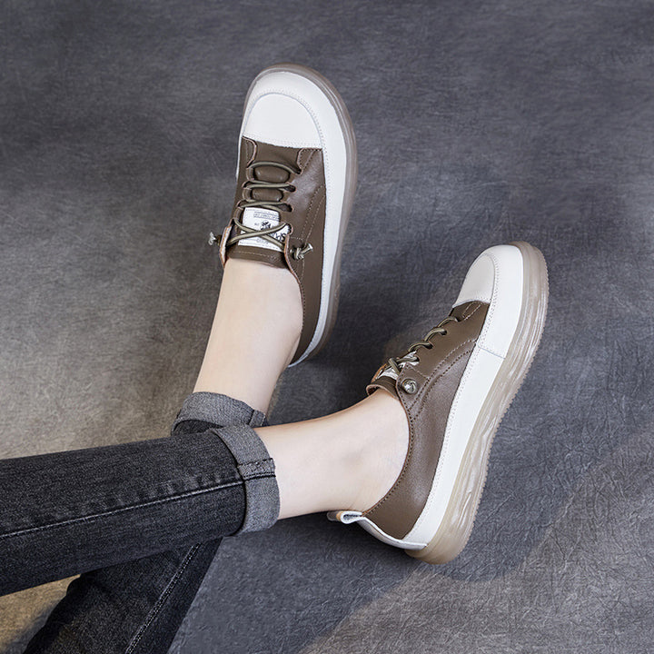 Damer Stilige Slip-On Sneakers med Åndbart Læder-Overmateriale Stilla