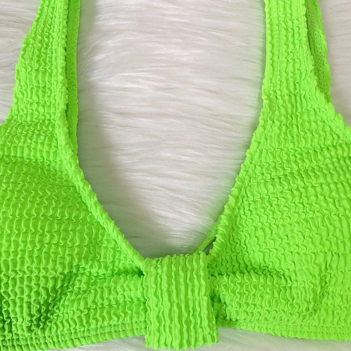 Dame Elegant Bikini-Sæt med glitrende kædedetaljer Stilla