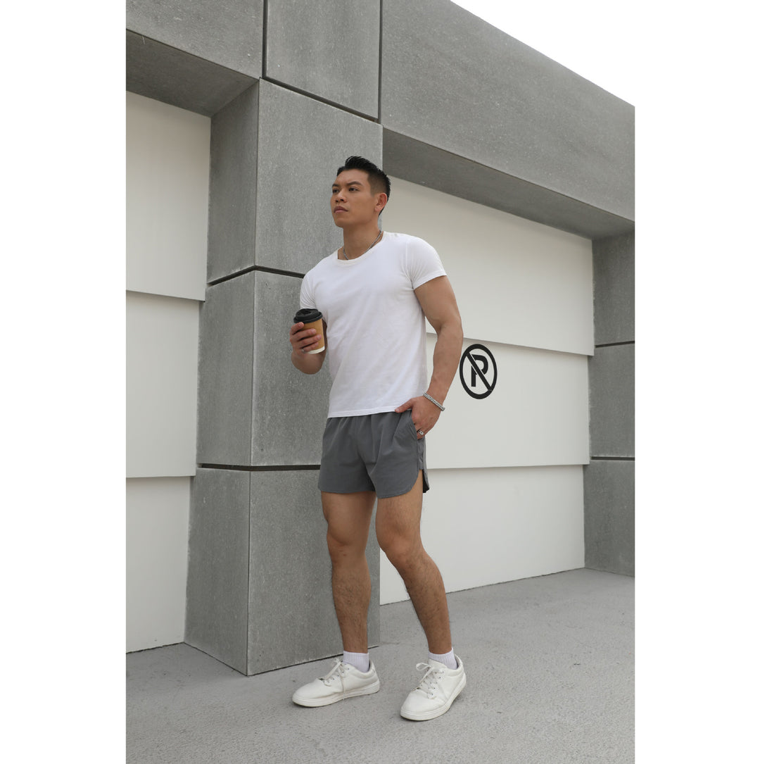 Herre sporty løbeshorts med åndbart netvæv Stilla