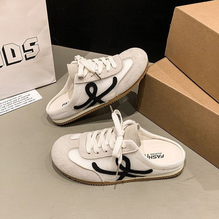 Dame Slip-On Sneakers med åndbart netmateriale og skridsikker sål Stilla