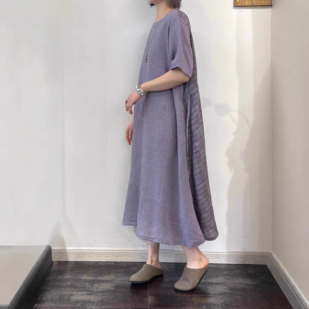 Dame Relaxed Fit Maxi Kjole med sidelæns bindebånd Stilla