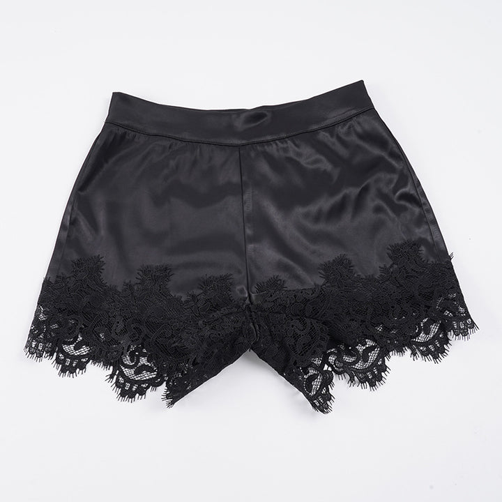 Dame shorts med elegant spidsdekoration Skovae