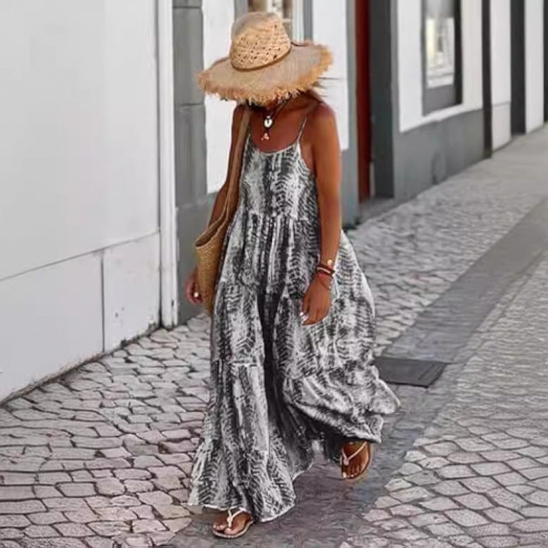 Dame Bohemian Trin Maxi Kjole Stilla