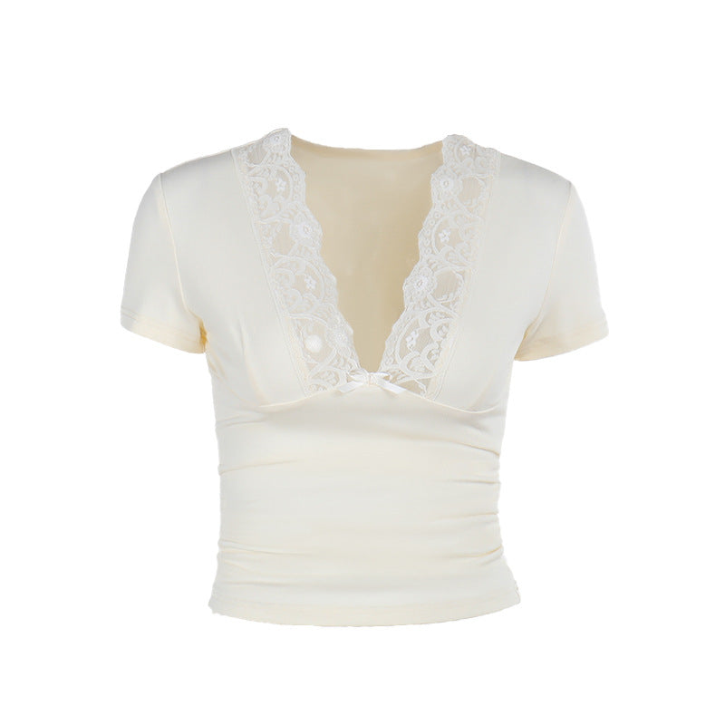 Dame elegant spids bluse Skovae