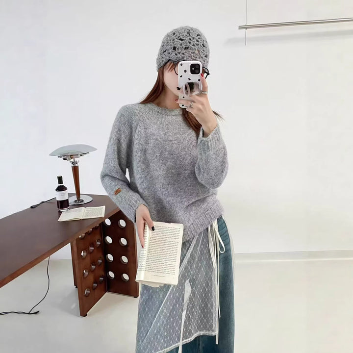 Kvinders bløde strikket sweater med en afslappet pasform Stilla