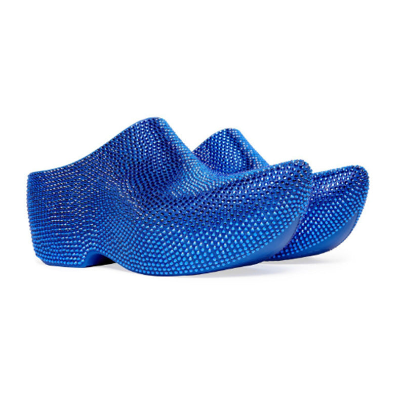 Femme dekorative med strass dekorerede clogs Stilla