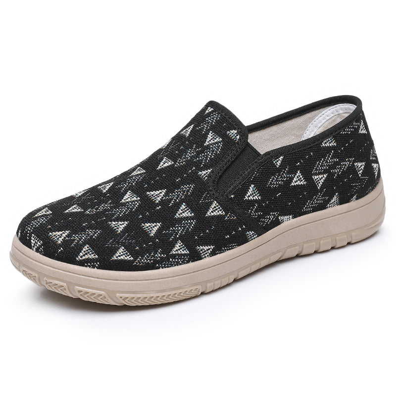 Dame Elastiske Slip-On Fritidssko med skridsikker sål og åndbart overmateriale Stilla