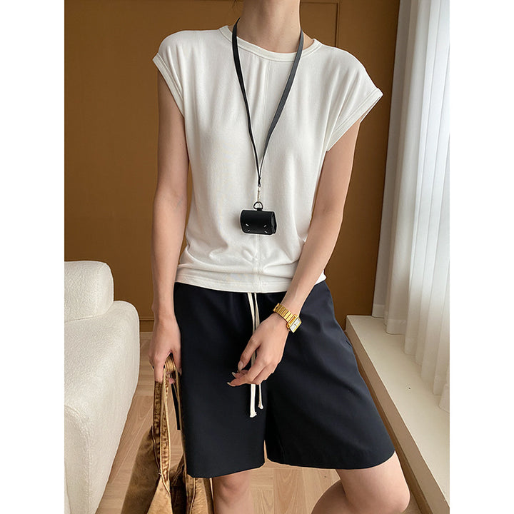 Kvinders elegante wrap midi kjole med transparente detaljer Stilla