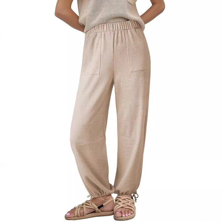 Dame Relaxed Fit Rib Bukser