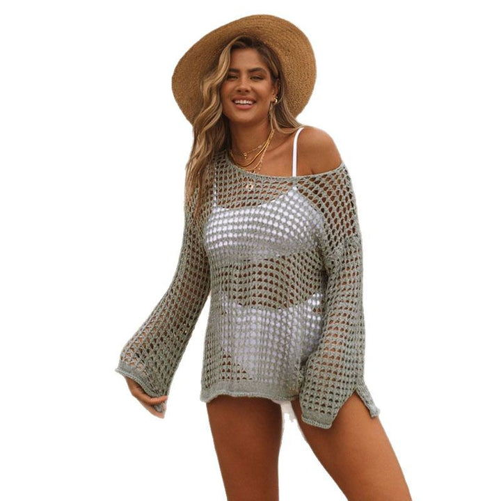 Dame Luftig Hæklet Strandpullover Stilla
