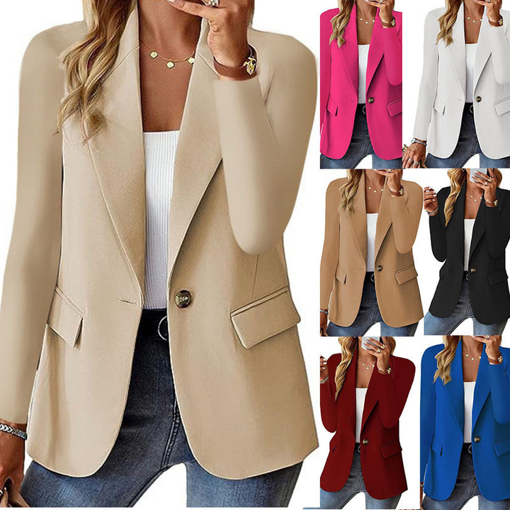 Dame elegant blazer med elegant snit og lommer Stilla