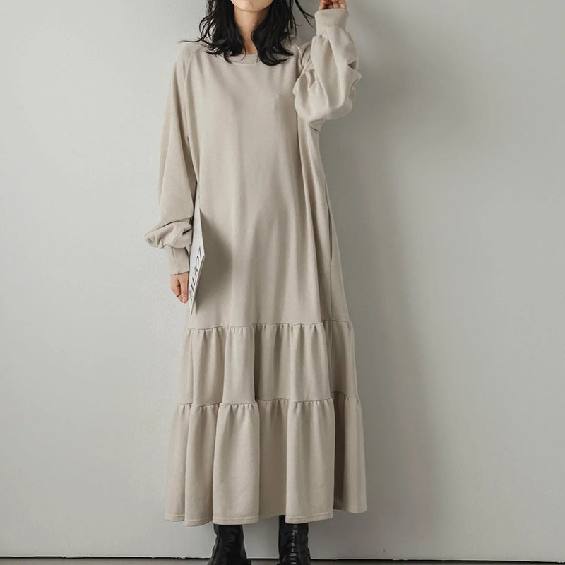 Femme Cozy Gestufter Sweatshirtkjole Stilla